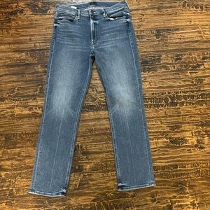 MOTHER Men's Straight Jeans in Faded Blue